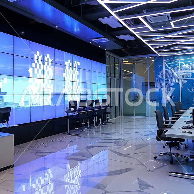 الاجهزة الذكية في الغرف المكتبية، تصميم داخلي و ديكورات راقية على الطرازالحديث، استخدام التكنولوجيا و التقنيات الحديثة, تصاميم عصرية للشركات الراقية, الفن الهندسي المعماري لمكاتب الاعمال في المملكة العربية السعودية