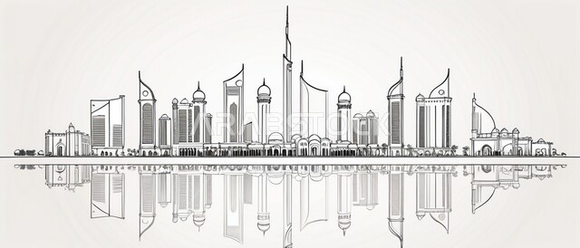 رسومات وتصاميم هندسية معمارية تخيلية للأبراج والفنادق الحديثة, مفهوم تطوير وتحسين البنية في المملكة العربية السعودية، منظر تخيلي مستقبلي للتقدم و النمو العمراني، مفهوم المدن المستقبلية المتطورة, رؤية للمستقبل السعودي 2030، خلفية بيضاء