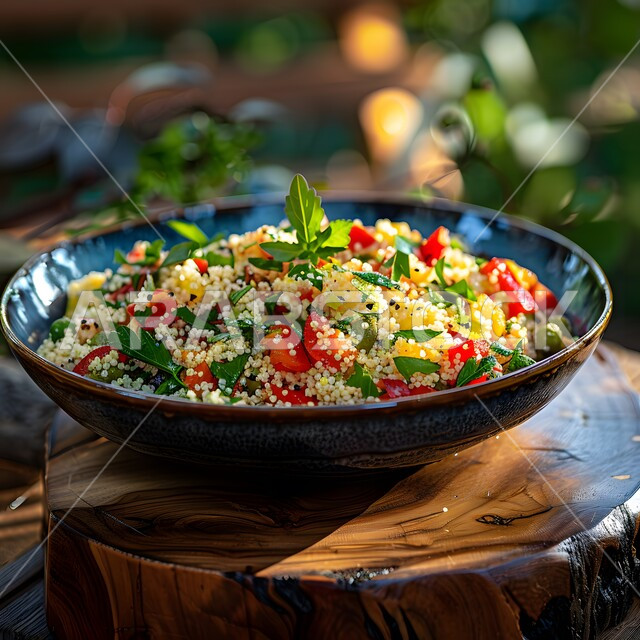 مطاعم للمأكولات الشرقية، الأساليب الفنية في تقديم الطعام، وعاء مليء بقطع الخضراوات والخبز المحمص، أطباق شعبية تقليدية في السعودية، طبق من سلطة الفتوش والمقبلات العربية