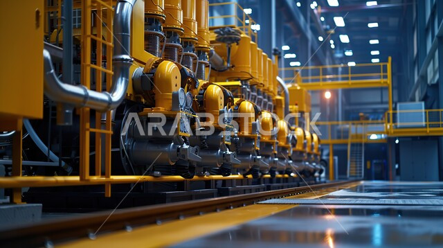 المنشآت الصناعية الضخمة، جودة معامل ومعدات إنتاج الغاز, خطوط الأنابيب والكابلات الفولاذية، المشاريع البتروكيماوية المساهمة في نهضة الاقتصاد الوطني السعودي، مصانع النفط في المملكة العربية السعودية، صناعات المعادن والكيميائيات