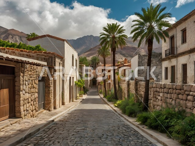 A heritage district in the Kingdom of Saudi Arabia, modern architecture in the ancient Arab style, popular heritage tourist places, historical landmarks in the Al-Balad district, archaeological neighborhoods and lanes.