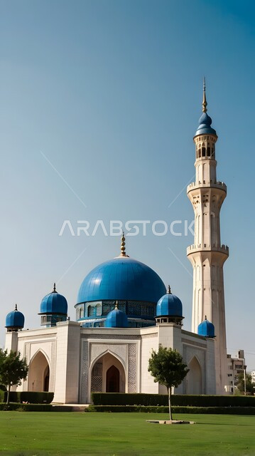 الفن الهندسي المعماري العريق لقبب ومآذن المسجد, ديكورات على الطراز الإسلامي, أماكن العبادة والتقرب إلى الله, نداء المسلمين لأداء الفرائض والصلوات