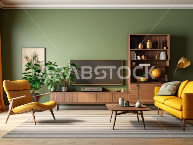  شقق وفلل سكنية في المملكة العربية السعودية،  أثاث منزلي راقي ومريح باللون الاصفر, غرف معيشه بتصاميم عصرية حديثه, التحف والديكورات الداخليه الأنيقة، غرفة جلوس فاخرة