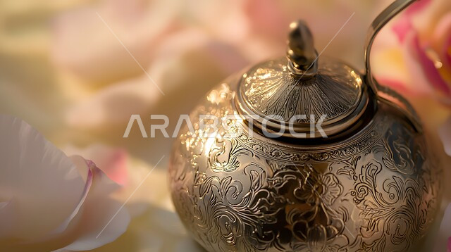 عرض المنتجات المحلية الوطنية السعودية، علبة عطر نحاسية مزخرفة أنيقة و فاخرة، العطور العربية الراقية، التطيب والتعطر بالزيوت الطبيعية والمسك