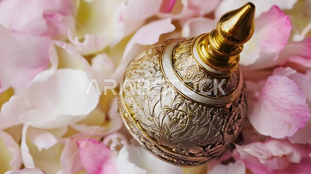 عرض المنتجات المحلية الوطنية السعودية، علبة عطر نحاسية مزخرفة أنيقة و فاخرة، العطور العربية الراقية، التطيب والتعطر بالزيوت الطبيعية والمسك