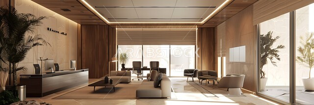 قاعة اجتماعات واسعة مع أثاث مريح و أنيق، غرفة أعمال واسعة مجهزة بديكورات فاخرة,غرف مكتبية بتصاميم داخلية فخمة، التصميم العصري الحديث للمكاتب في الشركات السعودية