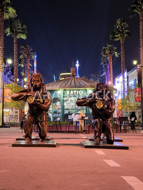 المنحوتات والتماثيل الحجرية، الآثار والمعالم التاريخية في البوليفارد وورلد في مدينة الرياض، اكتشاف الحضارات والثقافات حول العالم, مناطق جذب واستقطاب السائحين في المملكة العربية السعودية