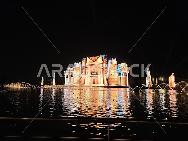 معالم جذب السياح من انحاء العالم، أنشطة وفعاليات موسم الرياض، الاستمتاع بتجارب جديدة وممتعة، بحيرة مائية في بوليفارد وورلد في المملكة العربية السعودية، التسلية والترفيه في الأماكن السياحية المشهورة