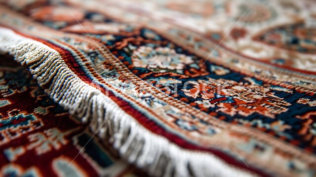 حرف ومهن شعبية، منتجات صناعية محليه وطنيه، الفن التراثي الحرفي التقليدي، صورة مقربة لسجادة منسوجة يدويا بالأنماط والألوان المتنوعة، أسواق تقليدية في المملكة العربية السعودية، نقوشات وزخرفات من التراث السعودي