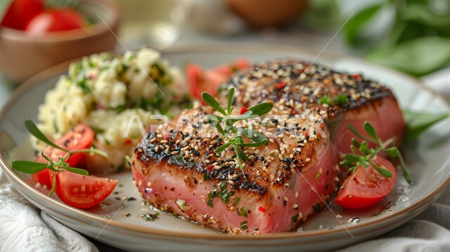 طبق من ستيك اللحم المشوي مع الخضراوات، وجبات لحوم الضأن الصحية، المأكولات العربية الشرقية الشهية، مطاعم الأكلات السريعة، وصفات وأطباق متميزة في مطابخ المملكة العربية السعودية