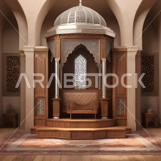 مفهوم العبادة والتقرب الى الله, اداء الفرائض والصلوات, دمج الحضارة مع الأصالة، الزخارف والنقوش الاسلامية في احد المساجد في المملكة العربية السعودية, الديكورات الداخلية المميزة على الطراز الاسلامي