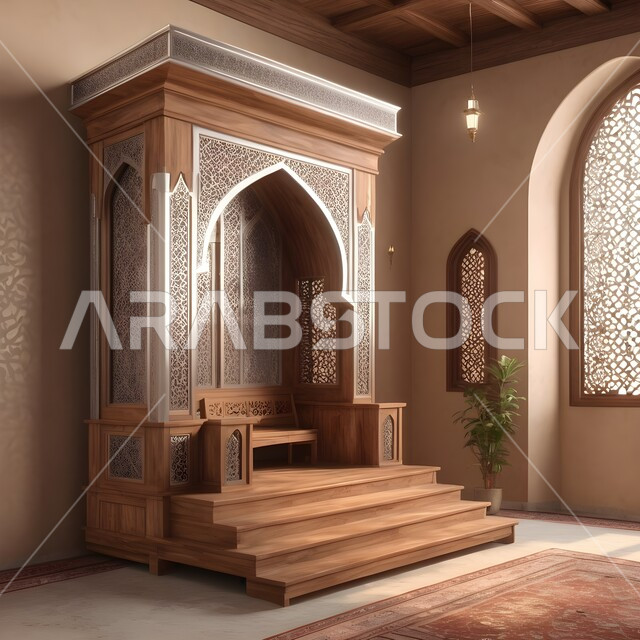 دمج الحضارة مع الأصالة، مفهوم العبادة والتقرب الى الله, اداء الفرائض والصلوات,  الزخارف والنقوش الاسلامية في احد المساجد في المملكة العربية السعودية, الديكورات الداخلية المميزة على الطراز الاسلامي