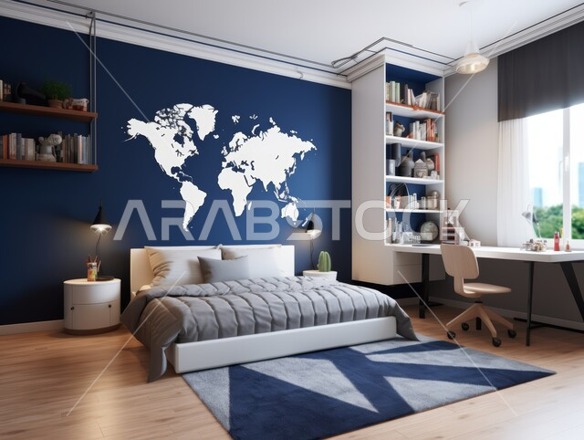 الفن الهندسي المعماري والتصميم الداخلي للمنازل والبيوت، أثاث واكسسوارات منزلية داخلية أنيقة، غرفة نوم بتصاميم عصرية حديثة, شقق وفلل سكنية فاخرة، فنادق ومنتجعات بديكورات راقية