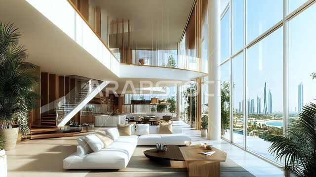 التصاميم الداخلية لغرف الجلوس المريحة على الطراز الحديث بألوان راقية ،غرفة مع أثاث منزلي فاخر ،الديكورات الداخلية للفلل والشقق السكنية في المملكة العربية السعودية ،اكسسوارات وتحف عصرية، النوافد والواجهات الزجاجية