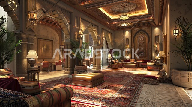 التصاميم الداخلية لغرف الجلوس المريحة على الطراز الحديث بألوان راقية ،غرفة مع أثاث منزلي فاخر ،الديكورات الداخلية للفلل والشقق السكنية في المملكة العربية السعودية ،اكسسوارات وتحف عصرية، النوافد والواجهات الزجاجية