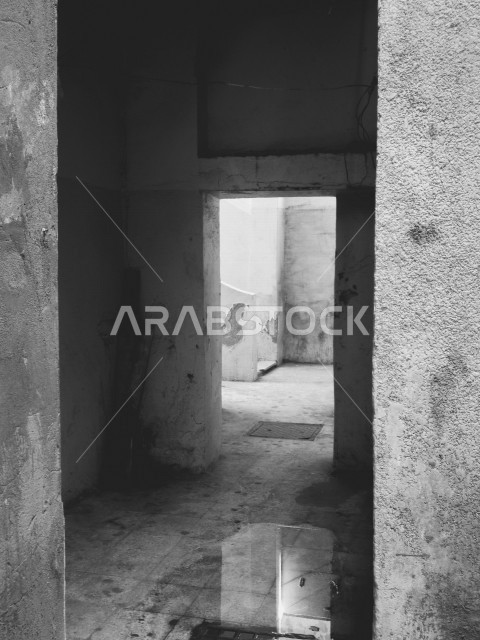 A picture from inside a house in Jeddah, Saudi Arabia, newly built residential buildings