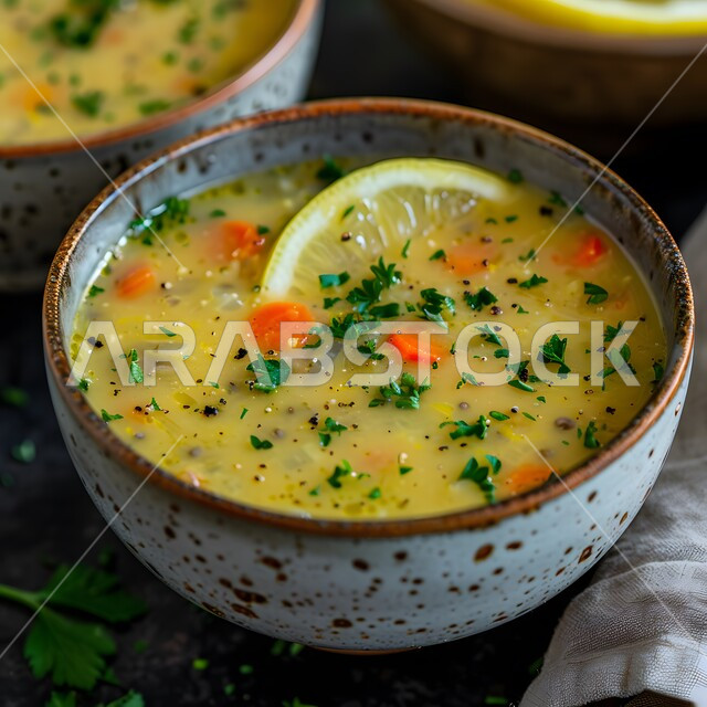 حساء بالليمون والخضار بنكهات التوابل والأعشاب، المقبلات الساخنة الشهية، أطباق وأكلات شعبيه تقليدية، المأكولات والوجبات الشرقية، مطابخ ومطاعم المملكة العربية السعودية, وجبات خفيفه وطعام صحي