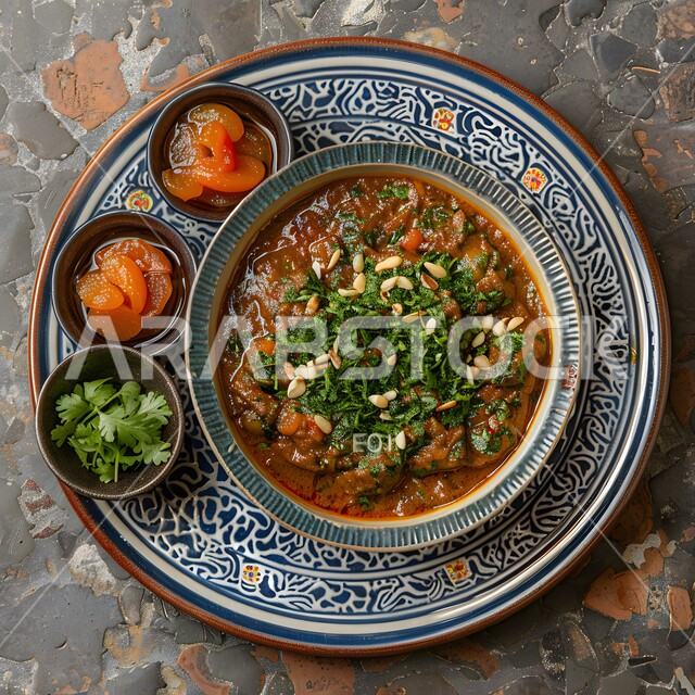  طاجن لحم بالخضروات المتنوعة والتوابل والأعشاب الطازجة، وجبات الأطعمة الصحية الشهية، مطاعم للمأكولات الشرقية في السعودية, أكلات عربية تقليدية شعبية, وصفات وأطباق طعام لذيذة غنية بالنكهات