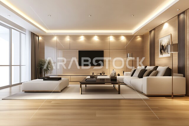 غرفة معيشة بتصميمات عصرية حديثه، ديكورات داخليه وتصاميم متميزة على الطراز الحديث، شقق وفلل سكنية, فنادق ومنتجعات فاخره، غرف جلوس بأثاث منزلي راقي ومريح، نباتات الزينة داخل المنزل، تحف واكسسوارات راقية
