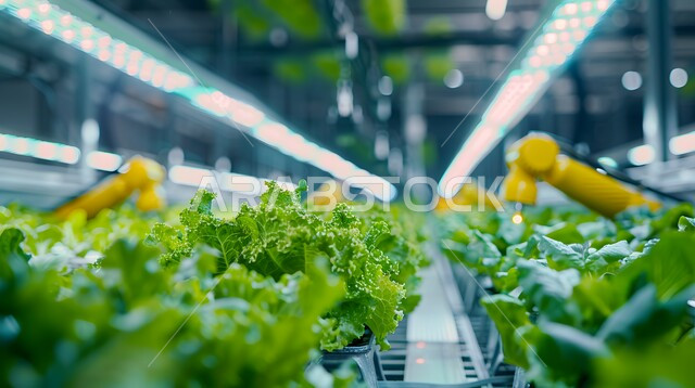 العمل على زيادة انتاج الخضراوات، نظام الري الحديث، براعم الخردل ضمن أحواض زراعية في معمل، تعزيز وتطوير الأمن الغذائي في المملكة اعربية السعودية