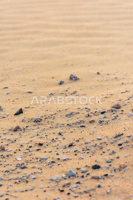 الطبيعة الصحراوية في مدينة دبي, التشكلات و التضاريس الرملية الكثيفة, كثبان الرمال الذهبية الناعمة في الصحراء, المناظر الطبيعية في صحاري الإمارات العربية المتحدة