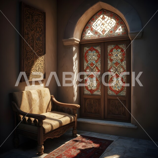 مسجد بديكورات وتصاميم رائعة، الفن الهندسي المعماري الداخلي للمساجد، العبادة والتقرب الى الله، نقوش وزخارف دينية مميزة، الطراز المعماري الإسلامي، اسلاميات وعبادة