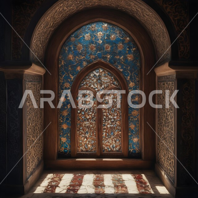 مسجد بديكورات وتصاميم رائعة، الفن الهندسي المعماري الداخلي للمساجد، العبادة والتقرب الى الله، نقوش وزخارف دينية مميزة، الطراز المعماري الإسلامي، اسلاميات وعبادة