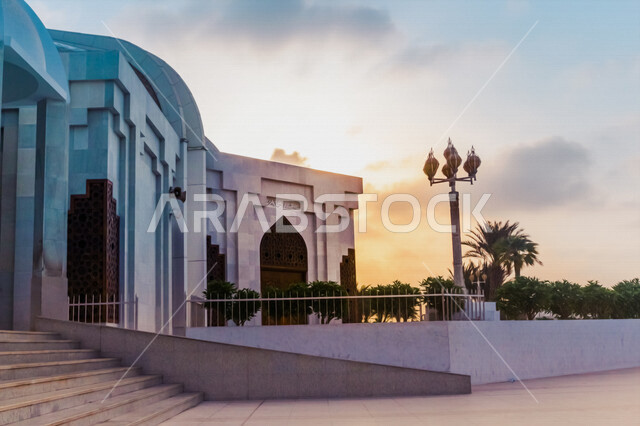 Hassan Anani Mosque is one of the great mosques in Jeddah, located on the Jeddah Corniche, tourist attractions, landscapes, beauty of Saudi Arabia