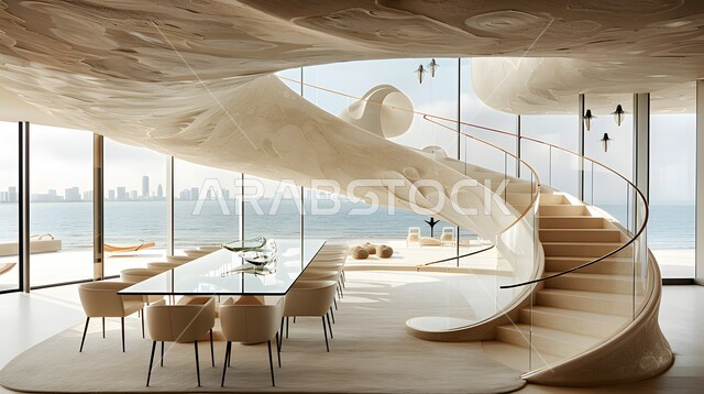 الفنون الهندسية في تصميم طاولة الطعام، غرفة سفرة بتصاميم كلاسيكية راقية، ديكورات منزلية داخلية حديثة لغرف الطعام، استخدام الطراز الفني الانيق في الاثاث المنزلي، شقق وفلل سكنية في المملكة العربية السعودية