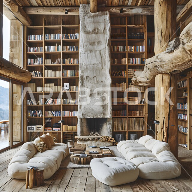 التصاميم الأنيقة لغرف الجلوس المريحة على الطراز الحديث، غرفة معيشة مع أثاث منزلي فاخر بالألوان الراقية، الديكورات الداخلية الراقية للفلل والشقق السكنية في المملكة العربية السعودية، اكسسوارات وتحف عصرية