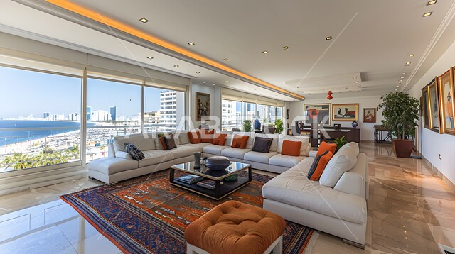 التصاميم الأنيقة لغرف الجلوس المريحة على الطراز الحديث، غرفة معيشة مع أثاث منزلي فاخر بالألوان الراقية، الديكورات الداخلية الراقية للفلل والشقق السكنية في المملكة العربية السعودية، اكسسوارات وتحف عصرية