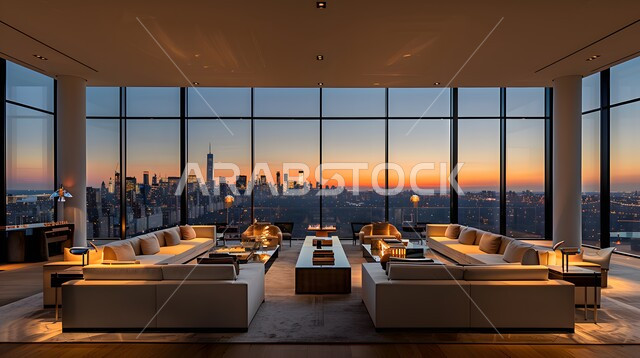 Luxury interior design for villas and apartments in Saudi Arabia, modern accessories and antiques, elegant designs for comfortable living rooms in modern style, living room with luxury home furniture in elegant colors