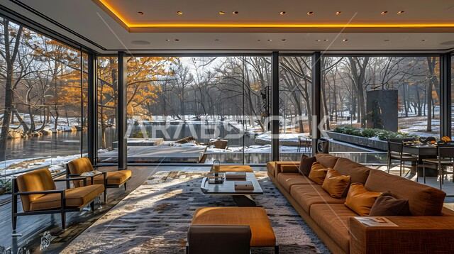 الديكورات الداخلية الراقية للفلل والشقق السكنية في المملكة العربية السعودية، اكسسوارات وتحف عصرية، التصاميم الأنيقة لغرف الجلوس المريحة على الطراز الحديث، غرفة معيشة مع أثاث منزلي فاخر بالألوان الراقية