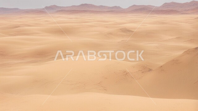 مناطق البادية والبيئة الصحراوية, المرتفعات و التضاريس الرملية في البراري، الهضاب و التلال من الرمال الناعمة الذهبية، التشكلات و التكوينات الرملية في صحراء المملكة العربية السعودية، خلفية الطبيعة