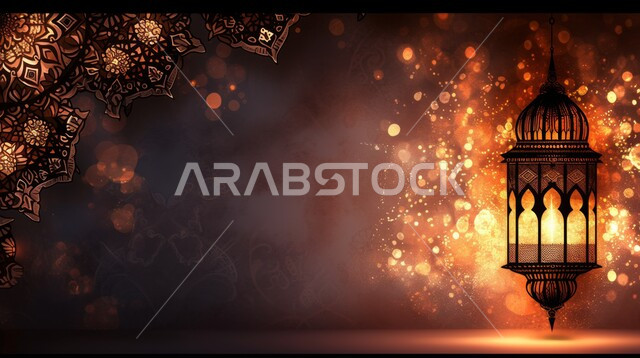 البهجة بقدوم رمضان المبارك، فانوس مزخرف معدني مضيء معلق, ديكورات وزينة و أنوار، الاحتفال بالمناسبات و الأعياد الدينية الإسلامية, أضواء و مصابيح عربية تقليدية, الأجواء الروحانية في الأيام الفضيلة, الاستعداد لاستقبال الشهر الفضيل، خلفية رمضانية