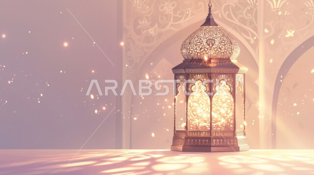 البهجة بقدوم رمضان المبارك، فانوس مزخرف معدني مضيء معلق, ديكورات وزينة و أنوار، الاحتفال بالمناسبات و الأعياد الدينية الإسلامية, أضواء و مصابيح عربية تقليدية, الأجواء الروحانية في الأيام الفضيلة, الاستعداد لاستقبال الشهر الفضيل، خلفية رمضانية