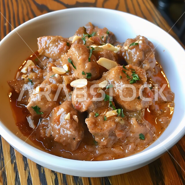 طاجن لحم بالخضروات المتنوعة والتوابل والأعشاب الطازجة، أكلات عربية تقليدية شعبية, وجبات الأطعمة الصحية الشهية، مطاعم للمأكولات الشرقية في السعودية, وصفات وأطباق طعام لذيذة غنية بالنكهات