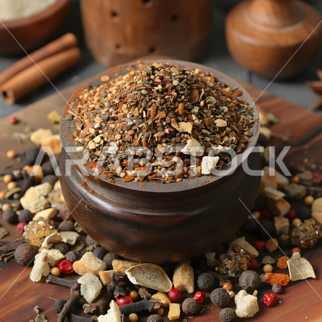 طبق صغير من البهارات الناعمة المختلفة المطحونة، جودة المنتجات المحلية السعودية، منكهات وملونات طبيعية للمأكولات والأطعمة، محاصيل زراعية وطنية