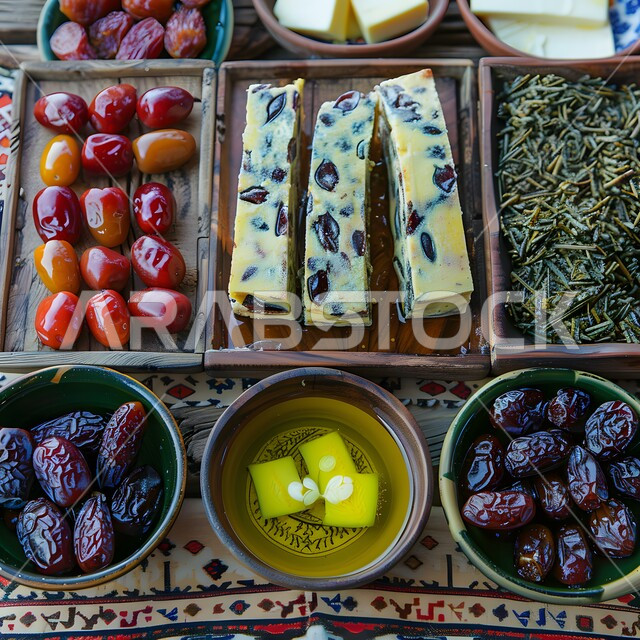 ضيافة رمضانية لذيذة، رطب من نخيل المملكة العربية السعودية، محاصيل ومنتجات زراعية محلية وطنية سعودية، صورة مقربة لطبق مليء بالتمر الصحي الطازج, وجبة ذات قيمة غذائية عالية