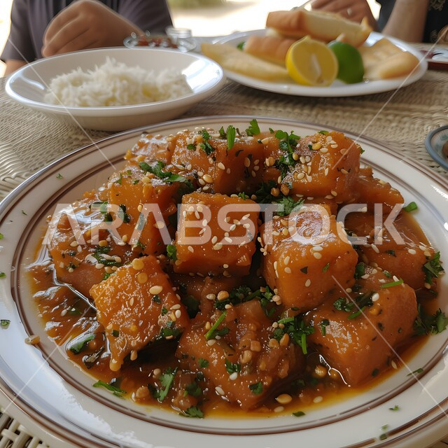  منتجات محلية وطنية من خيرات المملكة العربية السعودية، وجبات الغداء المغذية والمشبعة، طبق من قطع البطاطا، الأكلات التقليدية الشعبية، سناكات خفيفة ولذيذة