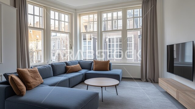 مفهوم الأناقة والهدوء والراحة, الديكورات الداخلية لغرف المعيشة, أثاث منزلي فاخر، فلل وشقق سكنية في المملكة العربية السعودية, اكسسوارات وتحف عصرية، التصاميم الراقية لغرف الجلوس المريحة على الطراز الحديث