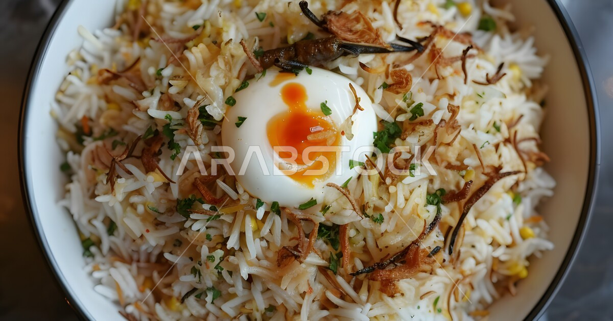 Delicious healthy recipes, a plate of white rice with boiled eggs and ...