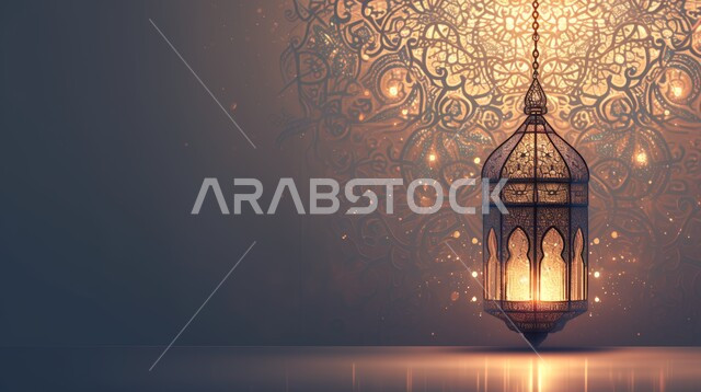 فانوس معدني معلق مزخرف مضيء, الأجواء الروحانية في الأيام الفضيلة, زينة و ديكورات و أنوار الاحتفالات بالمناسبات و الأعياد الدينية الإسلامية, البهجة بقدوم رمضان المبارك, أضواء و مصابيح عربية تقليدية, الاستعداد لاستقبال الشهر الفضيل