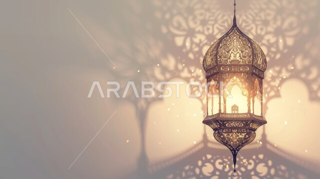 فانوس معدني معلق مزخرف مضيء, الأجواء الروحانية في الأيام الفضيلة, زينة و ديكورات و أنوار الاحتفالات بالمناسبات و الأعياد الدينية الإسلامية, البهجة بقدوم رمضان المبارك, أضواء و مصابيح عربية تقليدية, الاستعداد لاستقبال الشهر الفضيل