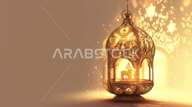البهجة بقدوم رمضان المبارك, فانوس معدني مزخرف مضيء, الأجواء الروحانية في الأيام الفضيلة, زينة و ديكورات و أنوار الاحتفالات بالمناسبات و الأعياد الدينية الإسلامية, أضواء و مصابيح عربية تقليدية, الاستعداد لاستقبال الشهر الفضيل