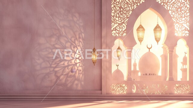  الأجواء الروحانية في الأيام الفضيلة, زينة و ديكورات و أنوار الاحتفالات بالمناسبات و الأعياد الدينية الإسلامية, فانوس معدني معلق مزخرف مضيء, البهجة بقدوم رمضان المبارك, أضواء و مصابيح عربية تقليدية, الاستعداد لاستقبال الشهر الفضيل