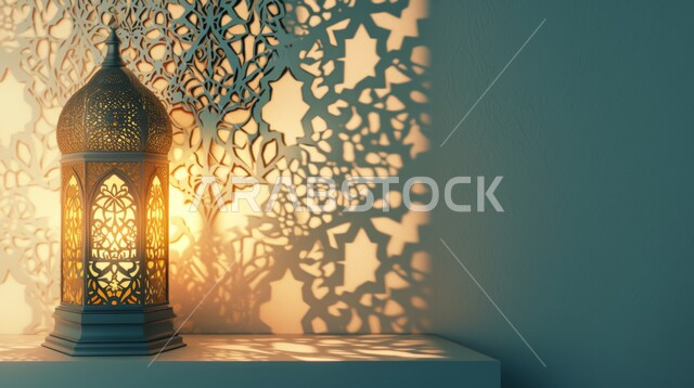 البهجة بقدوم رمضان المبارك, فانوس معدني مزخرف مضيء, الأجواء الروحانية في الأيام الفضيلة, زينة و ديكورات و أنوار الاحتفالات بالمناسبات و الأعياد الدينية الإسلامية, أضواء و مصابيح عربية تقليدية, الاستعداد لاستقبال الشهر الفضيل