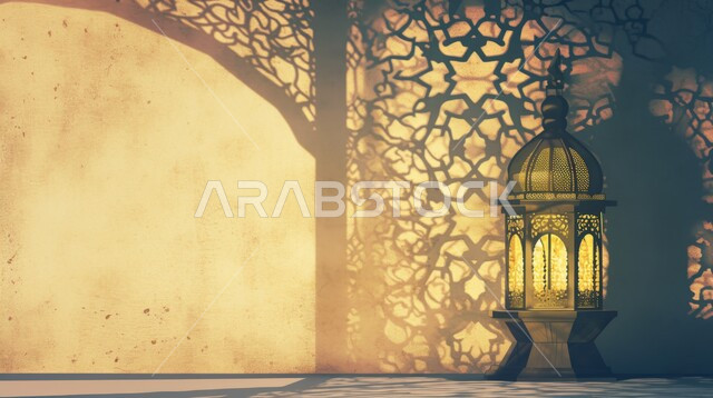 البهجة بقدوم رمضان المبارك, فانوس معدني مزخرف مضيء, الأجواء الروحانية في الأيام الفضيلة, زينة و ديكورات و أنوار الاحتفالات بالمناسبات و الأعياد الدينية الإسلامية, أضواء و مصابيح عربية تقليدية, الاستعداد لاستقبال الشهر الفضيل