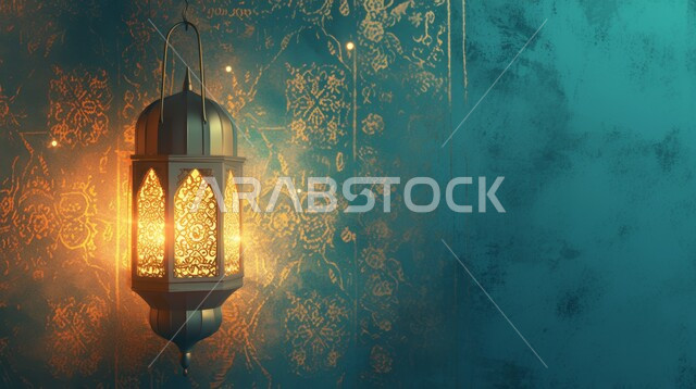 زينة و ديكورات و أنوار الاحتفالات بالمناسبات و الأعياد الدينية الإسلامية, الأجواء الروحانية في الأيام الفضيلة, فانوس معدني معلق مزخرف مضيء, البهجة بقدوم رمضان المبارك, أضواء و مصابيح عربية تقليدية, الاستعداد لاستقبال الشهر الفضيل