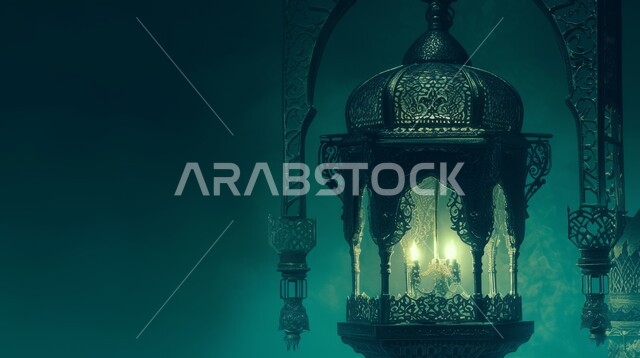 البهجة بقدوم رمضان المبارك, فانوس معدني مزخرف مضيء, الأجواء الروحانية في الأيام الفضيلة, زينة و ديكورات و أنوار الاحتفالات بالمناسبات و الأعياد الدينية الإسلامية, أضواء و مصابيح عربية تقليدية, الاستعداد لاستقبال الشهر الفضيل